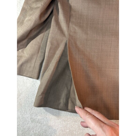 Michael Kors, Macy's Wool Blend mens suit (Pants & Blazer) tan 42 R blazer - Picture 5 of 16